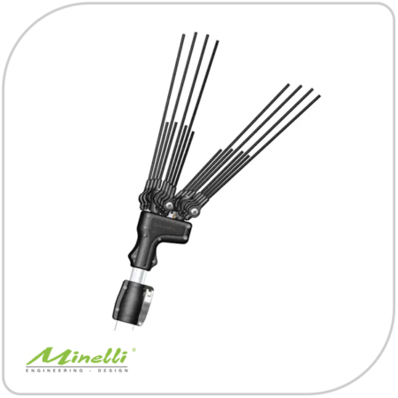 Abbacchiatore Minelli OlivGreen 700 Plus con asta telescopica