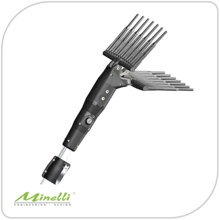 Abbacchiatore Minelli OlivGreen A3 con asta telescopica