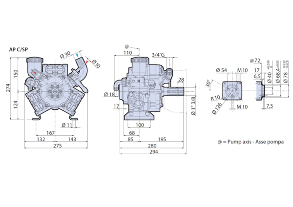 Pompa Annovi Reverberi AR 503 AP CSP BlueFlex™